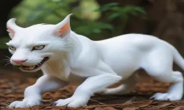 An all white displacer beast