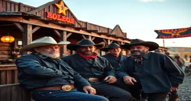 Cowboys in a saloon