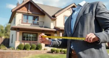 a home being measured by a professional home appraiser