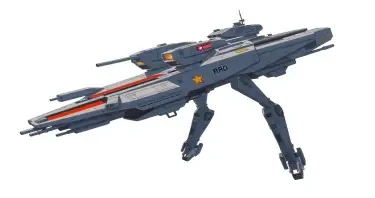 one, ARMD Platform style, Robotch, Soviet, Sci-Fi, Space aircraft carrier, on a white background