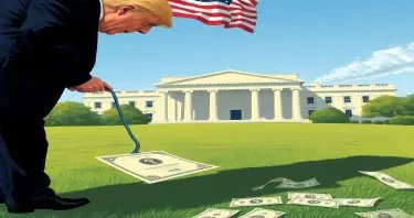 An image of Trump urinating on the bill of rights