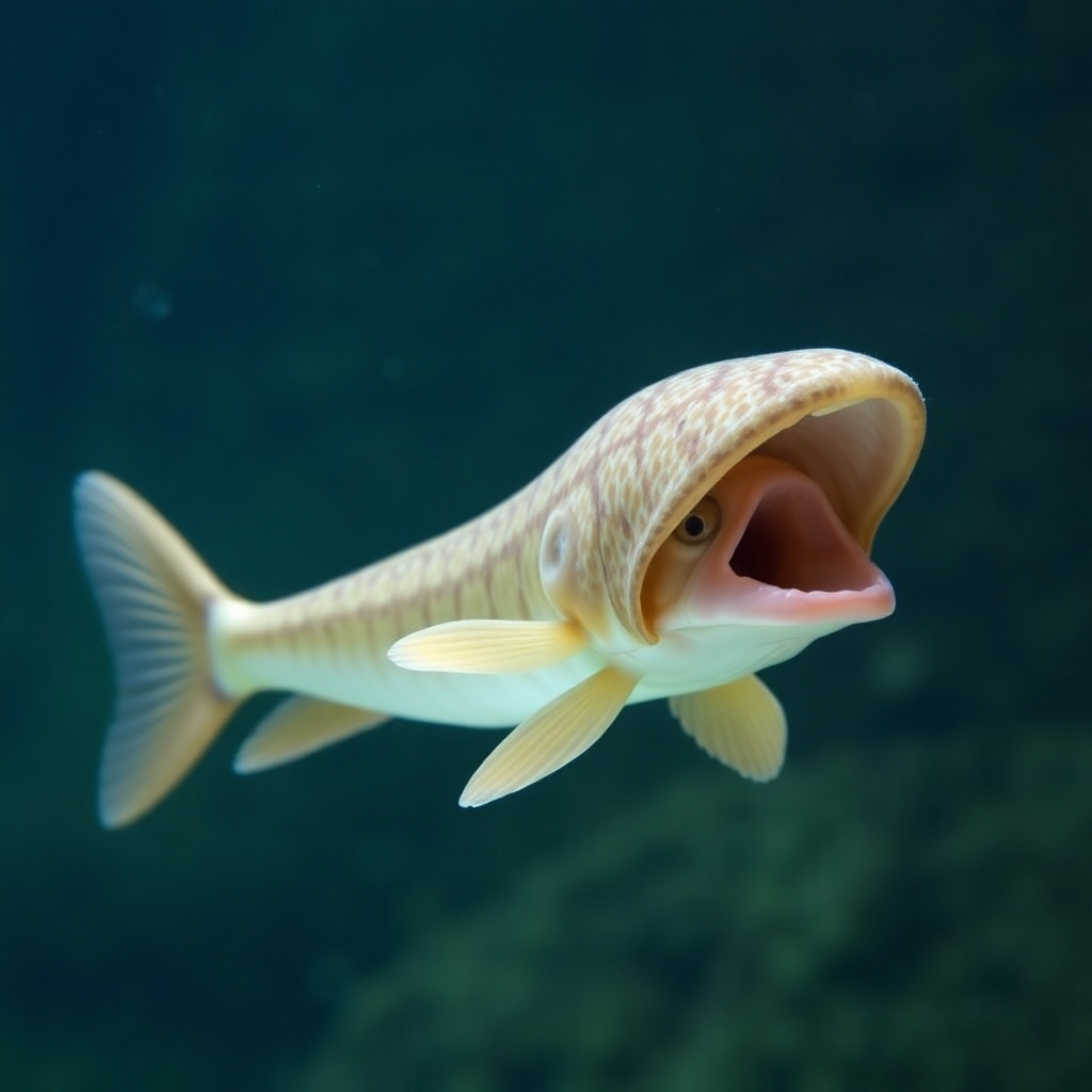 An image of the rare hooded schlongfish rumored to resemble an uncircumcised penis