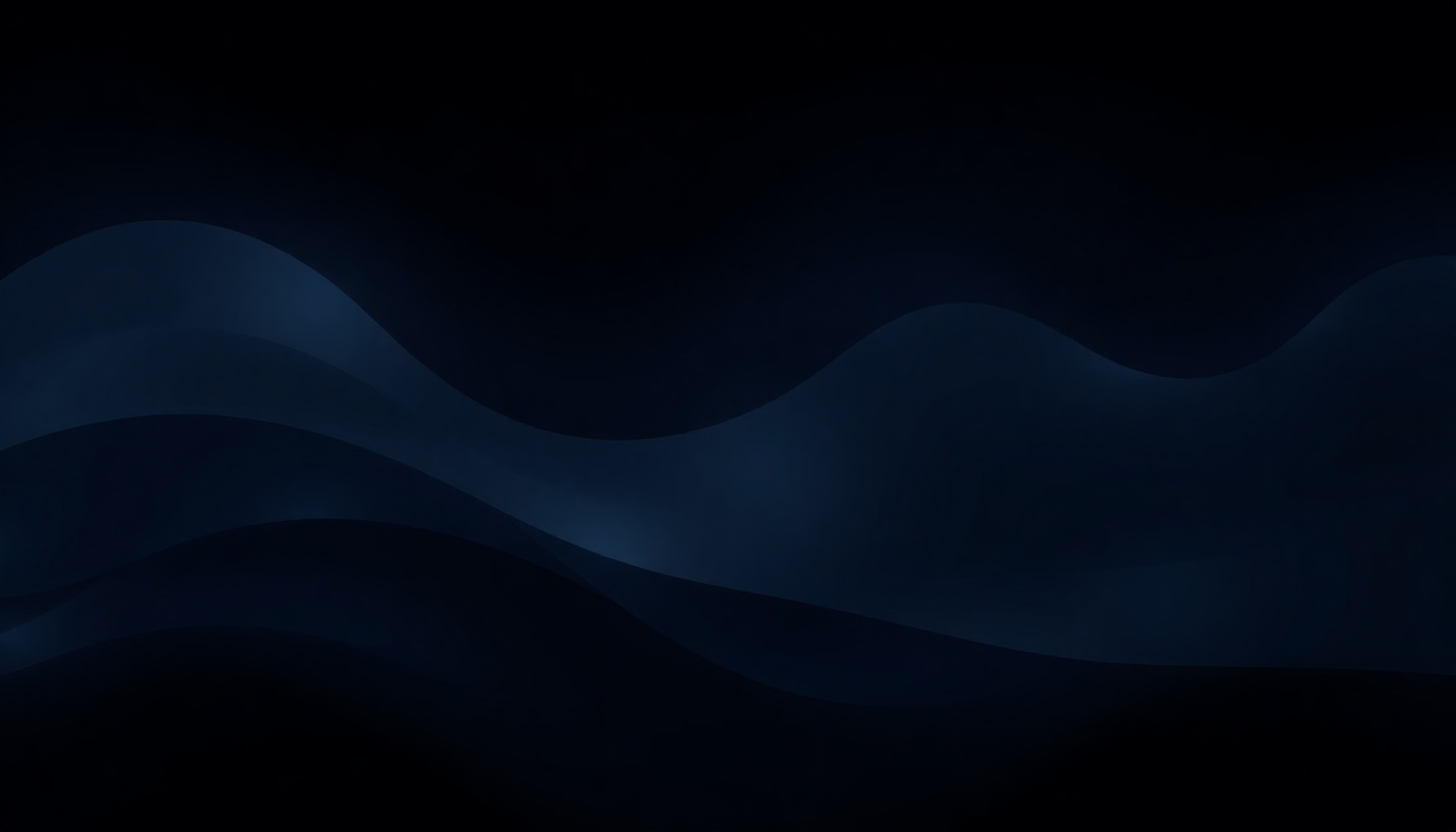 Minimalist dark geometric akin to space/galaxy pattern with subtle gradient transitions, deep navy to black background, low-contrast but smooth geometry elements, seamless design, abstract flowing transitions, perfect for desktop wallpaper, 4K resolution