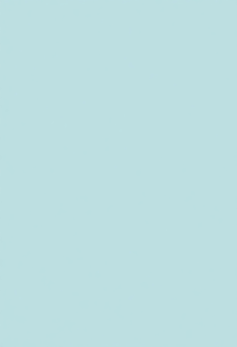Minimalist background for a certificate of appreciation. Solid color background in a calm and professional tone such as light teal, pale blue, or soft grey. Vertical A4-style layout (2:3 aspect ratio). Smooth gradient or flat fill without any decorations, textures, or visual clutter. Leave clear empty space in the center for future text, space on the top-right and top-left corners for logos, and an empty area at the bottom for signature. Soft lighting, clean flat vector style, modern and professional look. No text or patterns, just a plain elegant background.
