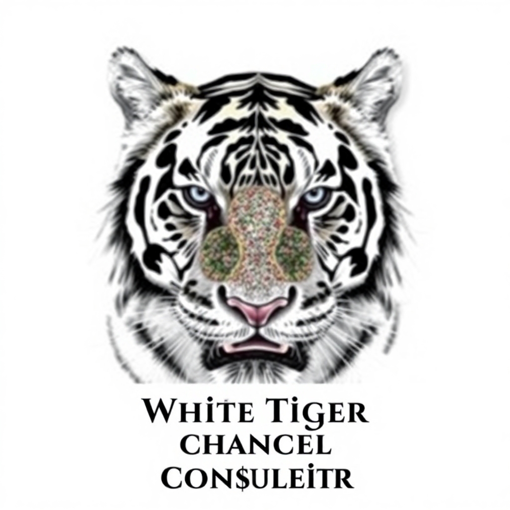 Use the second to last image andand below the picture place White Tiger Channel Counsulting in bold arial and make the writing black and center the picture