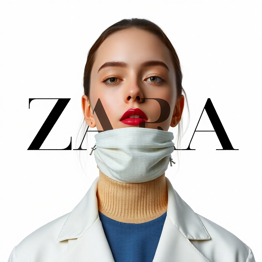 use the uploaded image as a refrence face and generate the new image  "NEW UNIFORM"  FORMAT  Ultra-Premium Fashion SMM Promotional Poster Vertical 4:5 Instagram Hero Creative Luxury Fast Fashion Advertising Commercial Fashion Graphic Design Agency-Level Art Direction Behance Front Page Quality 8K UHD Hyper-Realistic Fashion × Graphic Design Fusion Zero AI Slop Zero Generic Fashion Campaigns Zero Editorial-Only Aesthetic  CORE STRATEGY  This is not a fashion campaign.  This is a fashion statement disguised as a promotional poster.  The design should feel like Zara's homepage, a luxury magazine cover, and a premium billboard campaign merged into one visual.  The graphic design is equally important as the fashion.  Typography is not decoration.  Typography is architecture.  CAMPAIGN IDEA  "NEW UNIFORM"  Not office uniform.  Not school uniform.  The uniform of modern taste.  The clothes aren't being sold.  The identity is.  MASTER VISUAL  Massive oversized ZARA typography dominates the entire composition.  The word:  ZARA  occupies nearly 75% of the canvas.  Typography is integrated into the design.  Letters extend beyond frame edges.  Some letters cropped.  Some hidden behind the model.  Some functioning as compositional structures.  The typography should feel monumental.  HERO SUBJECT  Female model.  Editorial face.  Strong jawline.  Minimal makeup.  Luxury fashion energy.  No smiling.  No dramatic posing.  Pure confidence.  Wardrobe:  Oversized ivory blazer.  Wide-leg tailored trousers.  Premium monochromatic styling.  Black leather accessories.  Luxury minimalism.  POSE  Model stepping through the giant typography.  One foot slightly forward.  Direct eye contact.  Hands relaxed.  Body partially intersecting typography.  The feeling:  She owns the space.  COMPOSITION  Typography occupies 70%.  Model occupies 20%.  Promotional elements occupy 10%.  Visual hierarchy:  ZARA ↓ Model ↓ Promotion ↓ CTA  Everything feels intentional.  COLOR SYSTEM  Primary: Ivory  Cream  Off White  Soft Beige  Black  Accent: Muted Gold  No bright colors.  No fashion-week color chaos.  Luxury restraint.  BACKGROUND  Clean luxury backdrop.  Large soft gradient.  Editorial studio environment.  Subtle texture.  No architecture.  No scenery.  No distractions.  The design itself creates the environment.  GRAPHIC DESIGN SYSTEM  Floating collection cards.  Luxury editorial labels.  Minimal grid system.  Thin lines.  Micro typography.  Magazine-inspired information hierarchy.  Fashion-week poster energy.  PROMOTIONAL ELEMENTS  NEW COLLECTION  AUTUMN WINTER 2026  LIMITED DROP  ONLINE EXCLUSIVE  MEMBERS EARLY ACCESS  FREE SHIPPING  Integrated naturally into layout.  Not banner spam.  TYPOGRAPHY HIERARCHY  Top Left  ZARA  small luxury wordmark  Center Massive Typography  Z A R A  occupying most of composition  luxury serif typography  extremely large scale  partially cropped  Campaign Title  NEW UNIFORM  bold elegant typography  Supporting Copy  Tailored for those who define their own standards.  PROMOTIONAL CTA BLOCK  SHOP NOW →  Explore the latest collection  BOTTOM FEATURE STRIP  NEW ARRIVALS  TAILORED ESSENTIALS  PREMIUM BASICS  LIMITED DROP  Bottom Right  Starting From ₹1,990  Bottom Center  http://zara.com  Vertical Edge Text  ZARA AW26  LIGHTING  Luxury studio lighting.  Large soft source.  Editorial contrast.  Natural skin rendering.  Premium fabric highlights.  Subtle shadows.  Luxury magazine quality.  CAMERA  ARRI Alexa Mini LF  85mm Lens  Editorial fashion photography  Shallow depth of field  Extremely sharp fabric rendering  Ultra-premium commercial quality  POST-PRODUCTION  Luxury European fashion campaign grading.  Rich blacks.  Cream highlights.  Visible textile texture.  Natural skin detail.  No excessive retouching.  No artificial HDR.  No fake luxury effects.  FINAL FEEL  If Zara, Vogue, and a premium graphic design studio  created a promotional social media poster together.  Not a fashion photograph.  Not a catalogue.  A modern luxury fashion advertisement  Shot on ARRI Alexa Mini LF, 35mm lens, dynamic commercial perspective, street-fashion energy, magazine-cover quality detail, natural movement capture, authentic contemporary fashion realism, premium advertising production standards.  Modern fashion campaign color grading, strong reds, clean whites, visible fabric textures, realistic skin detail, subtle grain, commercial social-media polish, no artificial luxury grading, no fashion-house minimalism, no generic fast-fashion campaign aesthetics, no AI slop, no sterile studio appearance.  A fusion of Spotify Wrapped energy, Nike youth-culture storytelling, Pinterest trend aesthetics and world-class graphic design agency execution. Bold, energetic, expressive, commercial, social-first and highly shareable. A true promotional SMM poster communicating that every personality, every mood and every version of yourself can exist within one H&M collection. Behance Front Page quality, award-winning youth-fashion advertising, graphic-design-first commercial masterpiece.