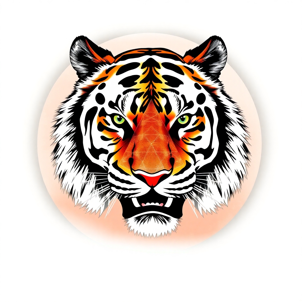 Use the second to last image anand make it a drawing and below the picture place White Tiger Channel Counsulting in bold arial and make the writing black, use the last image and center the picture