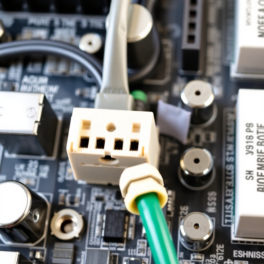 Power connector on motherboard
