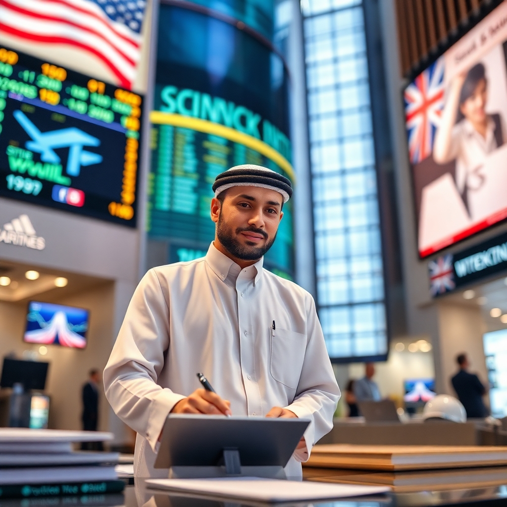 a uae man work on stock exchange